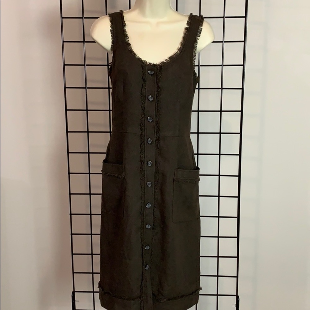 W WORTH Linen Blend Dress Anthropology EC